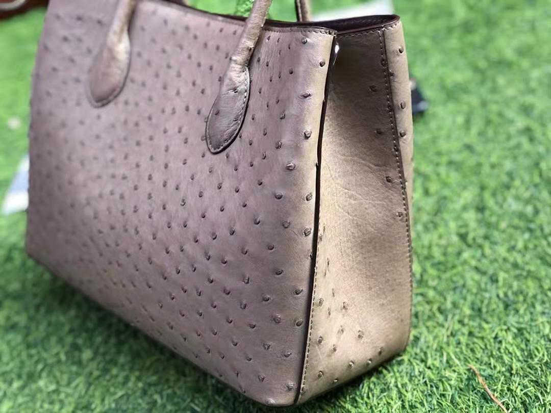 2021 China Fashion OEM handbag high quality women Bag Ostrich leather bag ladies