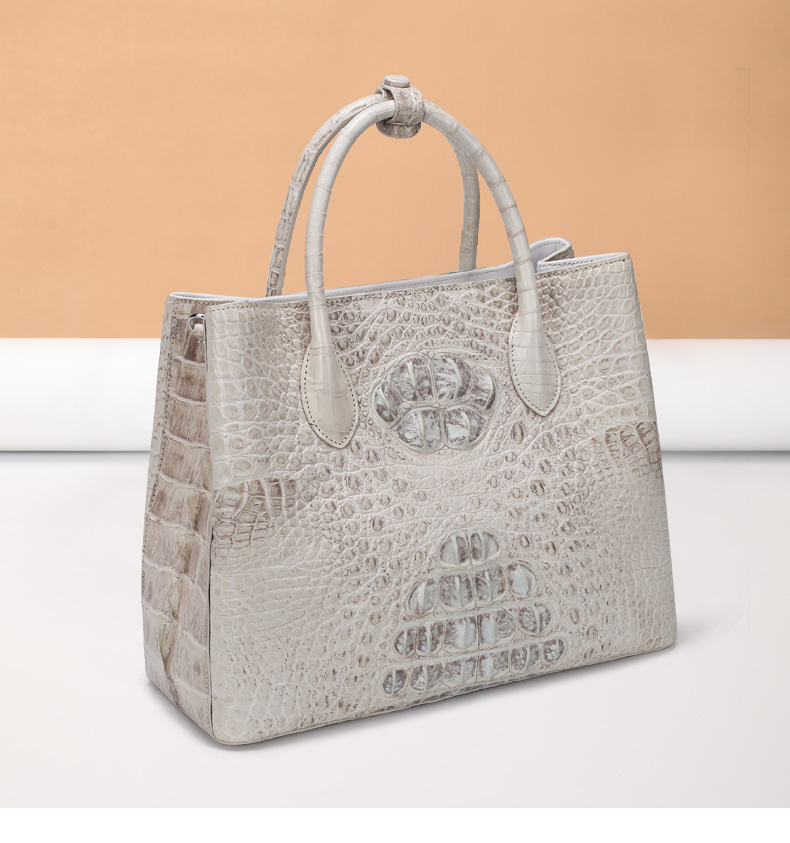 Westal Luxury Women 100% Genuine Crocodile Leather Handbag Purse and Handbag Leather Tote Bag Women