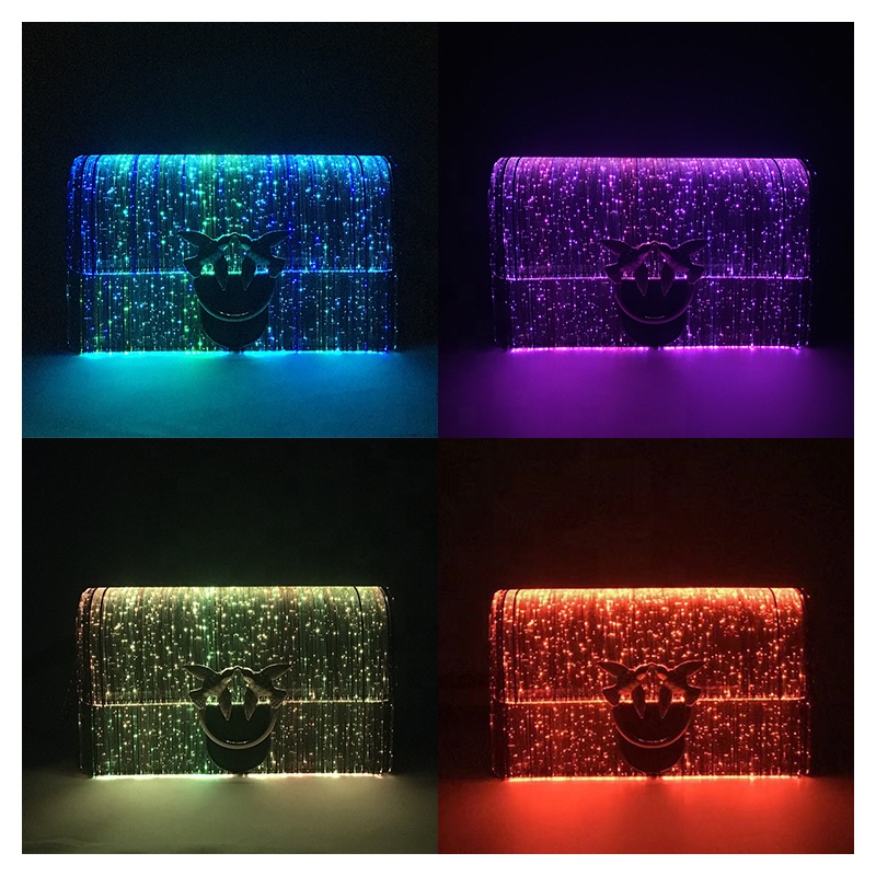 Pinko Tik Tok Purse Trendy Party Bags Crossbody Smart Handbags and Purses 2022 LED Luminous Bags for
