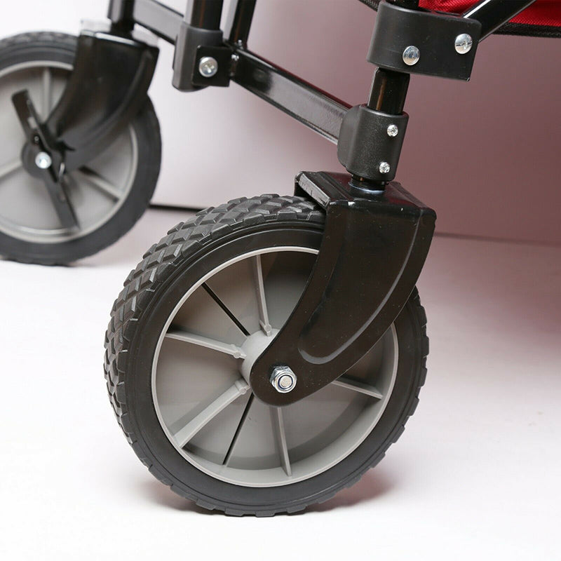 cart portable foldable trolley camping folding camping trolley 4 wheel camping picnic basket trolley