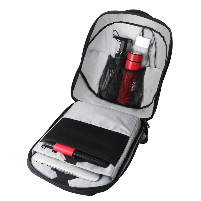 LED flashlight backpack school bags for teenager USB outdoor backpack ,computer bag,personalized stu