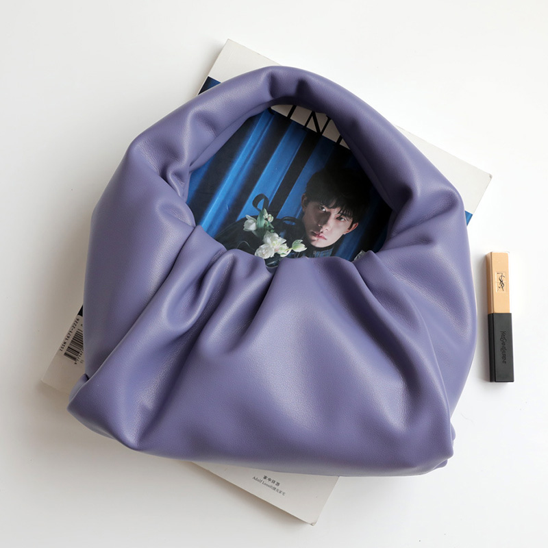 Fashion Pouch Genuine Soft Leather Women Cloud Bag New Handbag Clutch Bag Dumpling Shoulder Bag