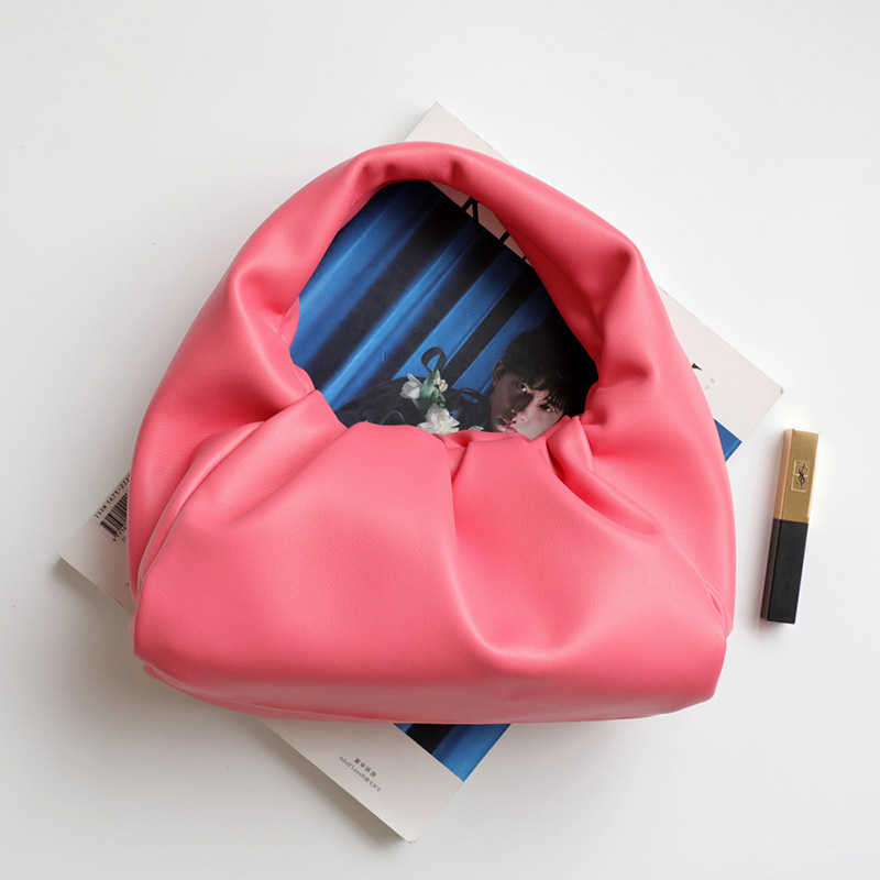 Fashion Pouch Genuine Soft Leather Women Cloud Bag New Handbag Clutch Bag Dumpling Shoulder Bag