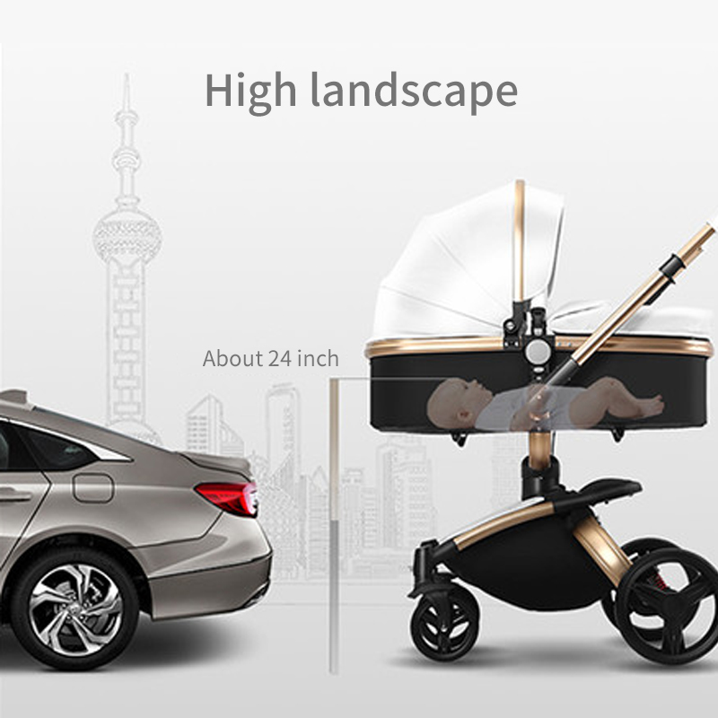 Poussette de bebe 3 en 1 baby buggy 3 in 1 pram 3in1