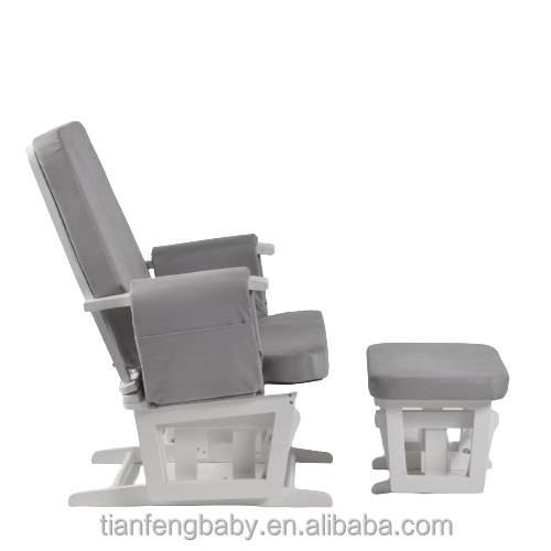 Indoor UK Popular Mother Caring Baby Bestselling Breastfeeding Glider Chair with Stool