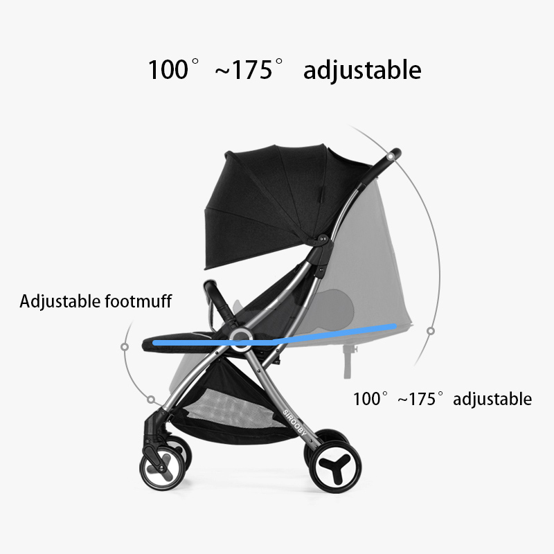 Suitcase Folded Baby Stroller Sleeping Basket Baby Stroller For Newborn Baby