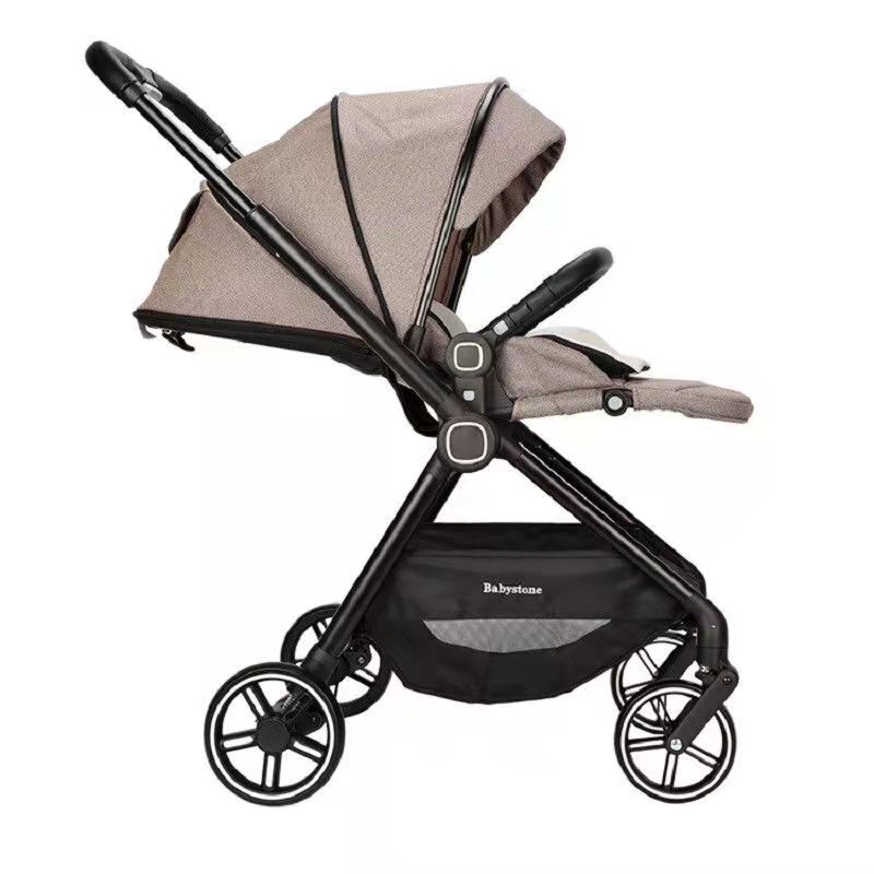 Luxury High Landscape stroller for babies 0-4 years old foldable two-way Oxford baby boys girls pram