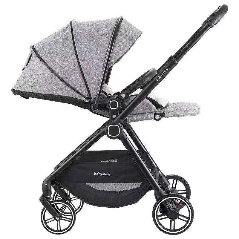 Luxury High Landscape stroller for babies 0-4 years old foldable two-way Oxford baby boys girls pram