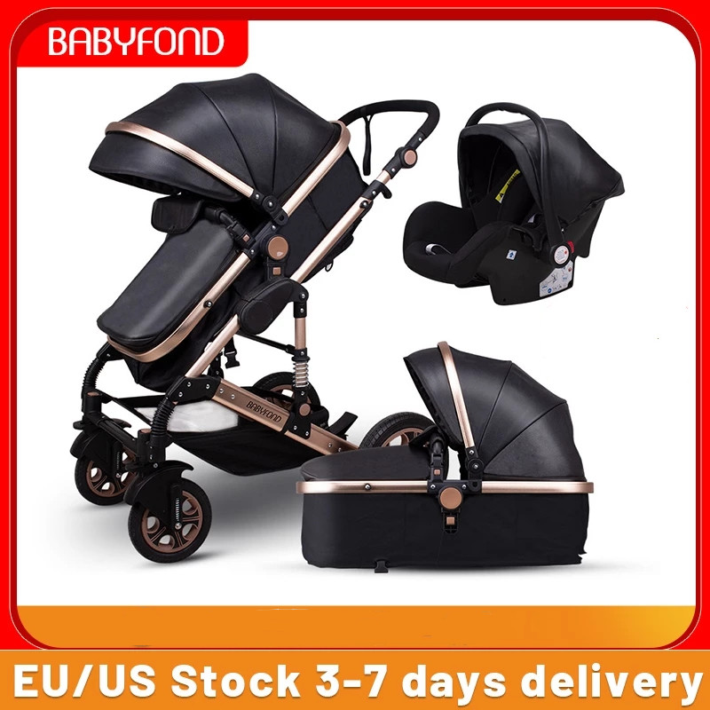 Babyfond EU/US Fast delivery Dropshipping Luxury Baby Car Umbrella Summer Cart Buggies Folding Troll
