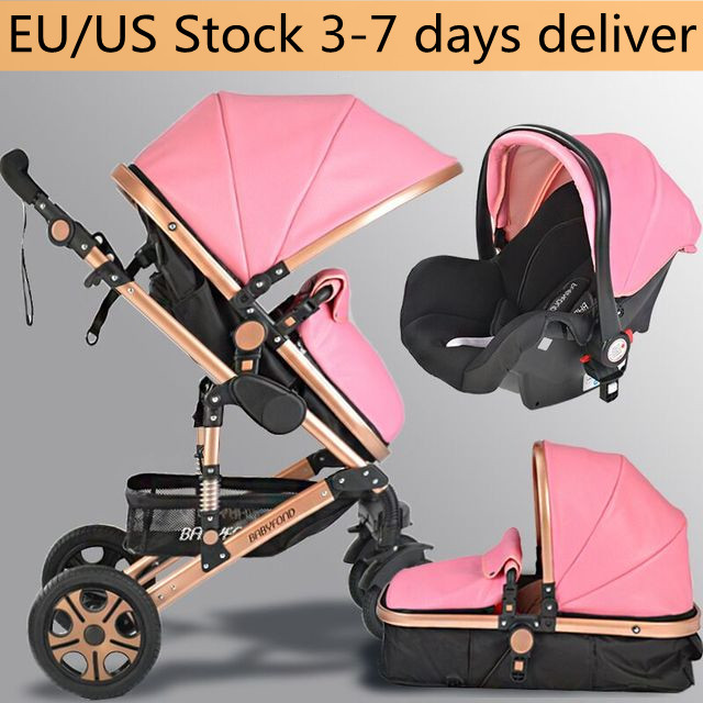 Babyfond EU/US Fast delivery Dropshipping Luxury Baby Car Umbrella Summer Cart Buggies Folding Troll