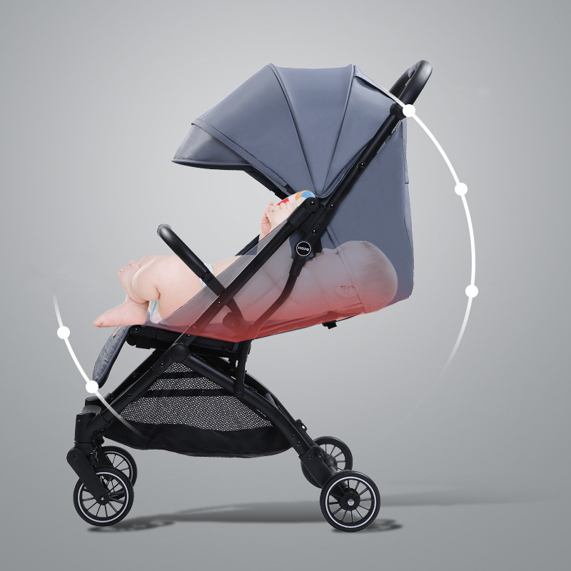 luxury push chair foldable portable lightweight sitting reclining combi umbrella stroller baby pram 
