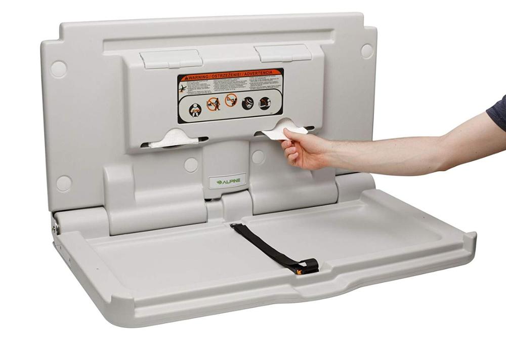 Baby changing station baby changing table diaper station Horizintal model fall down