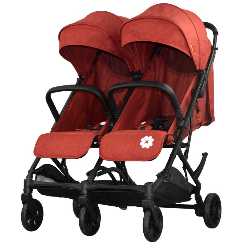 Babyster Aluminum one -hand folding   twin cool  baby stroller for new born baby