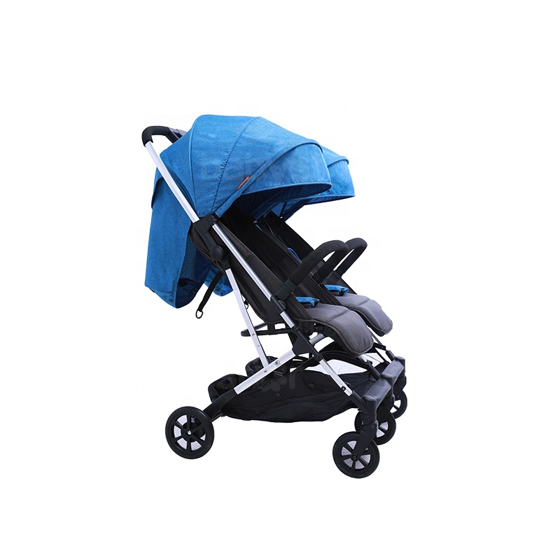 Babyster Aluminum one -hand folding   twin cool  baby stroller for new born baby
