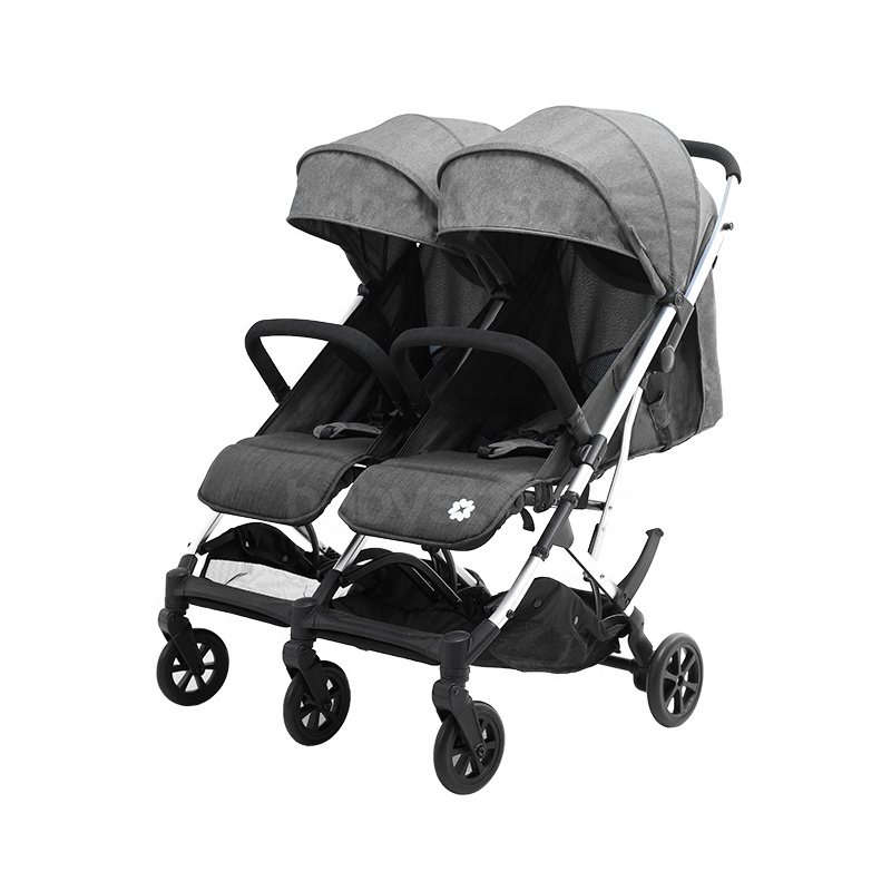 Babyster Aluminum one -hand folding   twin cool  baby stroller for new born baby