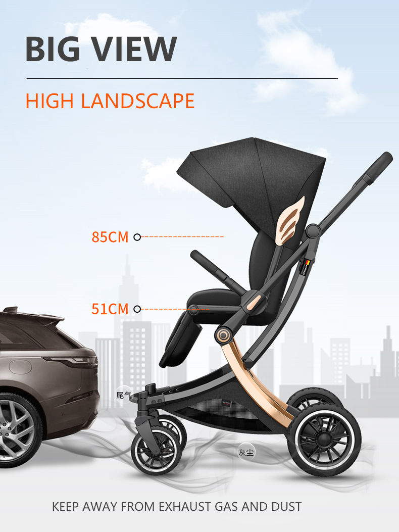 new high quality baby stroller foldable baby stroller  multifunction strollers babies pram