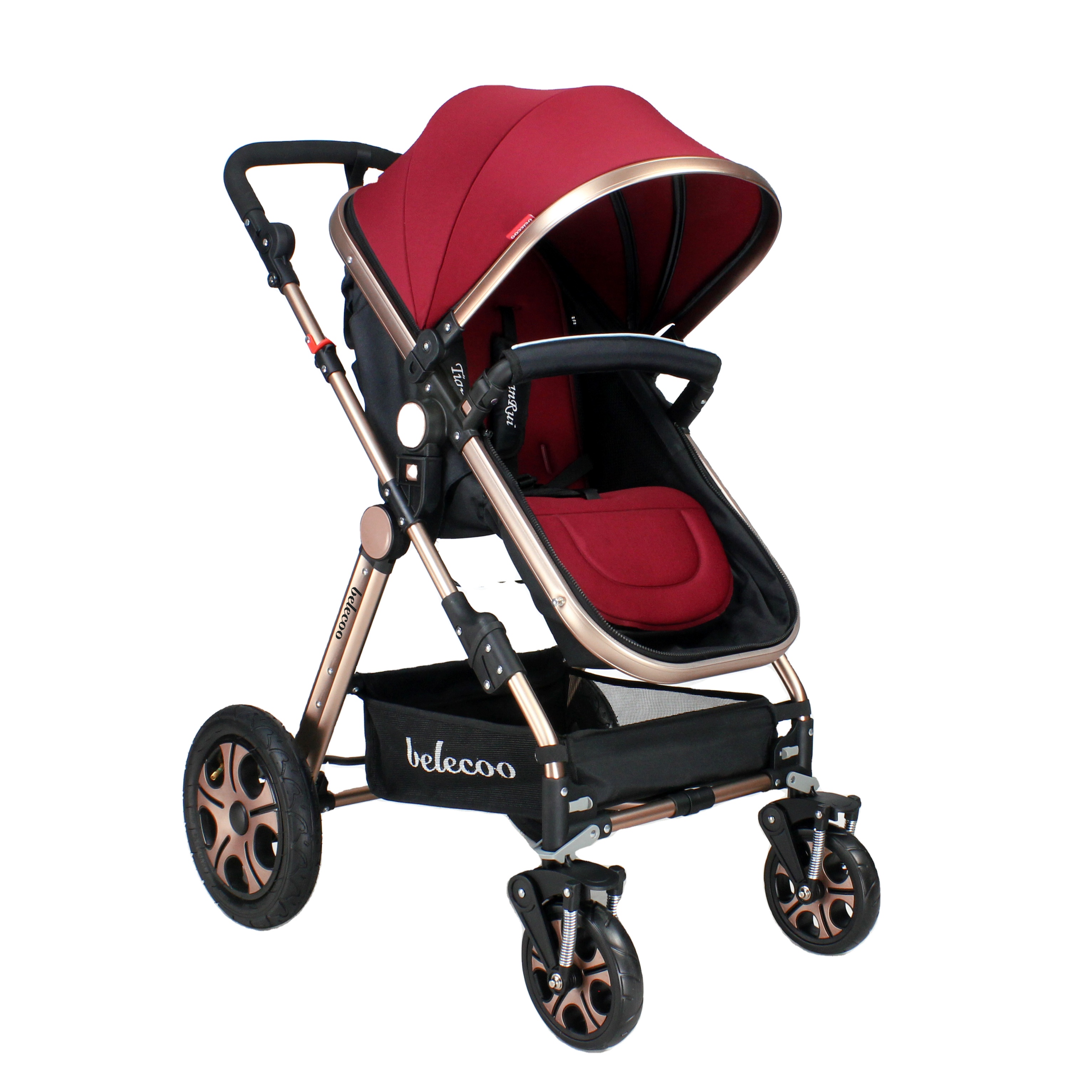 2021 Wholesale Rotate 360 Degrees Baby Stroller Folding 3 In 1 Luxury Baby Pram Stroller With Baby C