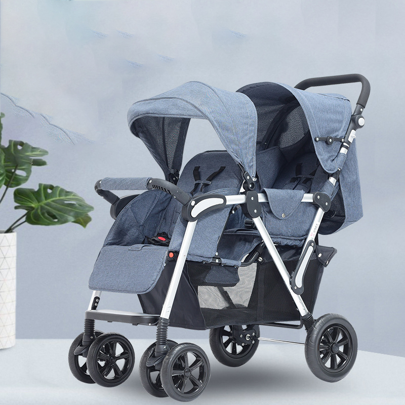 factory wholesale baby stroller for twins  A stroller that can ride 2 babies