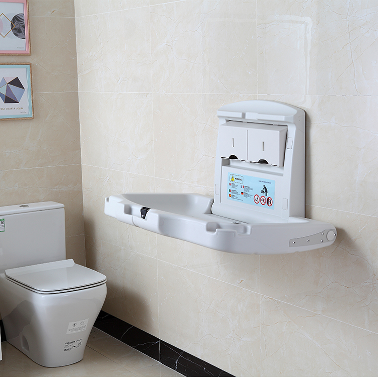 Good Quality Plastic Public Restroom Baby Changing Station Table For Public Restroom