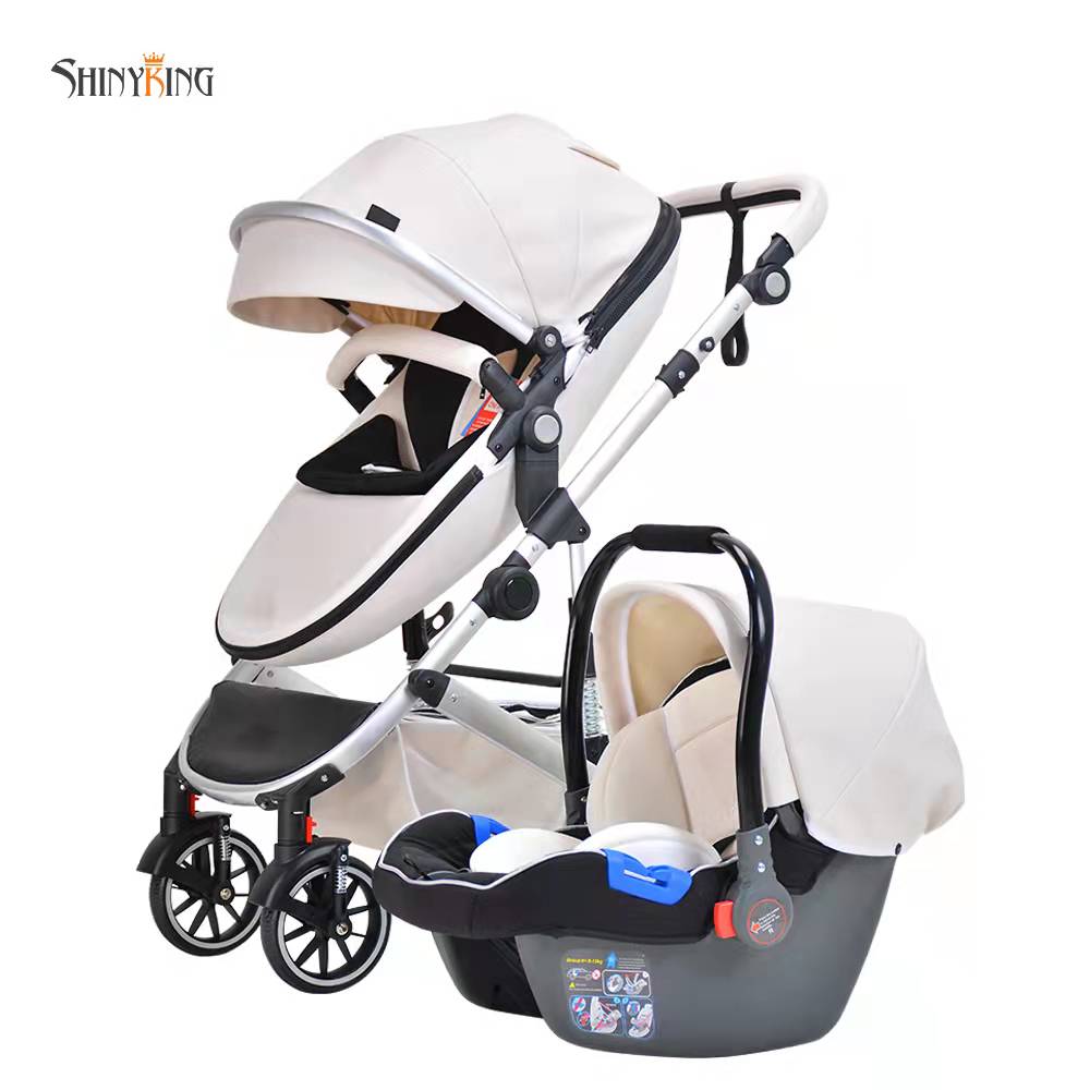 2022 Luxury High landscape stroller egg shape baby carriage high view 3 in 1 baby strollers walkers