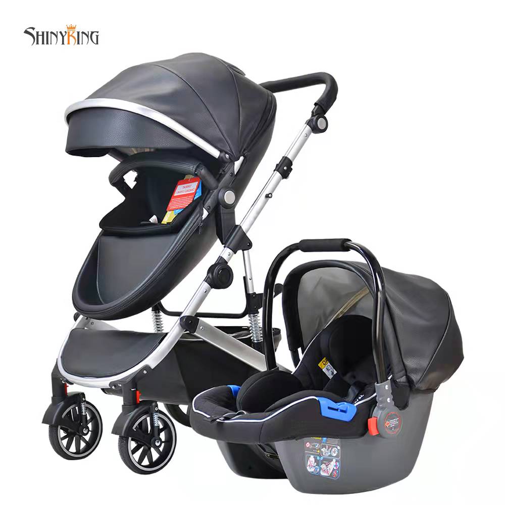 2022 Luxury High landscape stroller egg shape baby carriage high view 3 in 1 baby strollers walkers