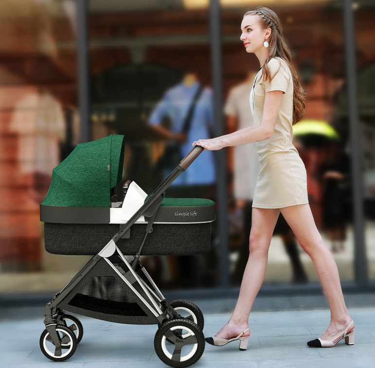 Stroller Baby 3 in 1 Light, fold, Two-way, High-view Baby Pram Newborn Gift Product Babies