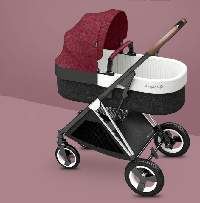Stroller Baby 3 in 1 Light, fold, Two-way, High-view Baby Pram Newborn Gift Product Babies