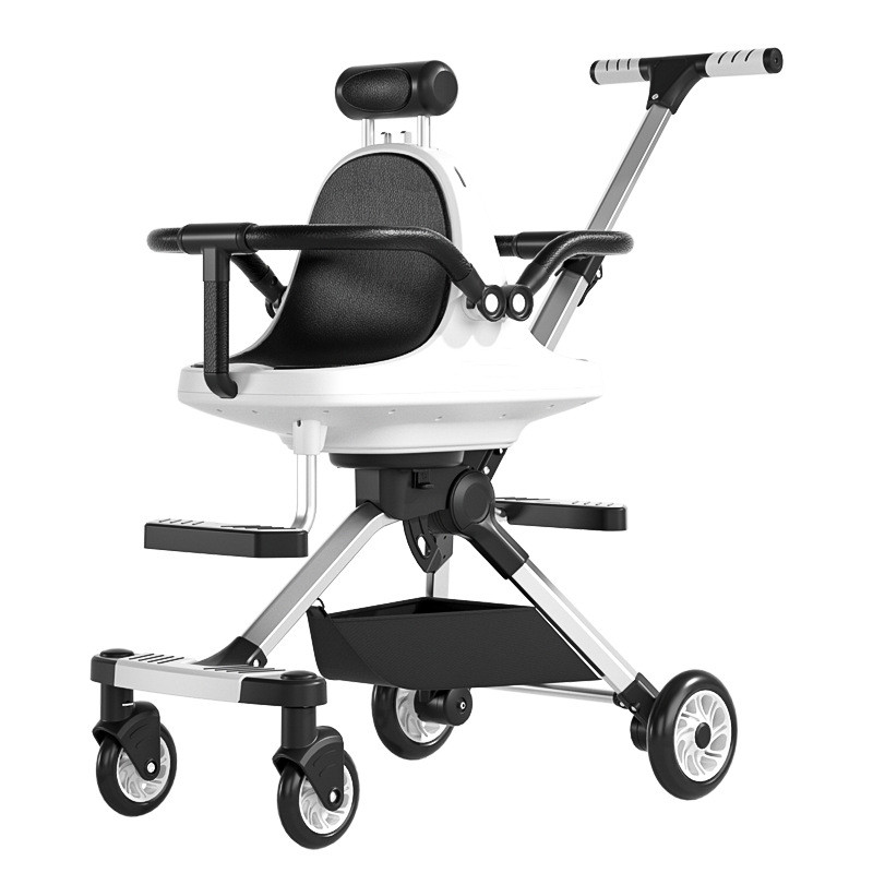 2022 the latest design for double baby walking portable collapsible two-way high landscape/4 wheel b