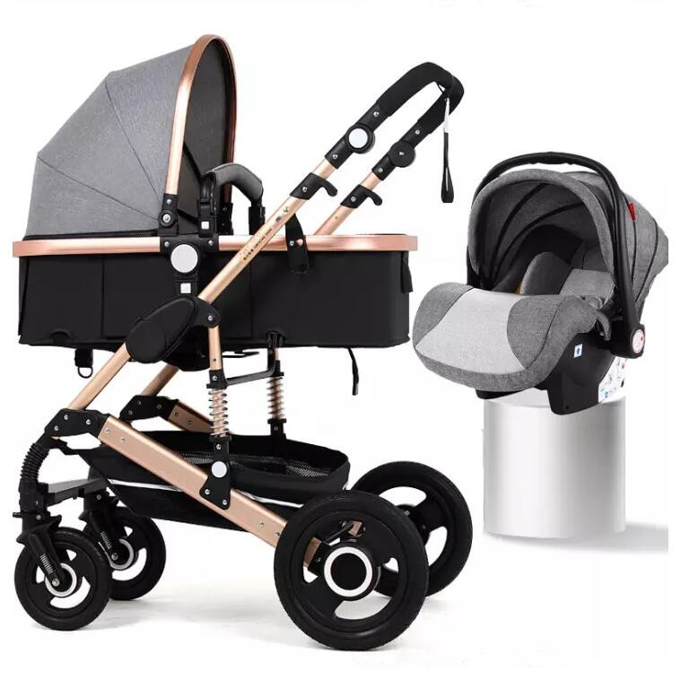 3 in 1 stroller car seat combo oem service baby stroller with rain cover for carriage kids new born 