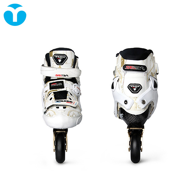 MACCO flat fancy roller skates adult roller skates SEBA graffiti white gold roller skates TRIX Saint