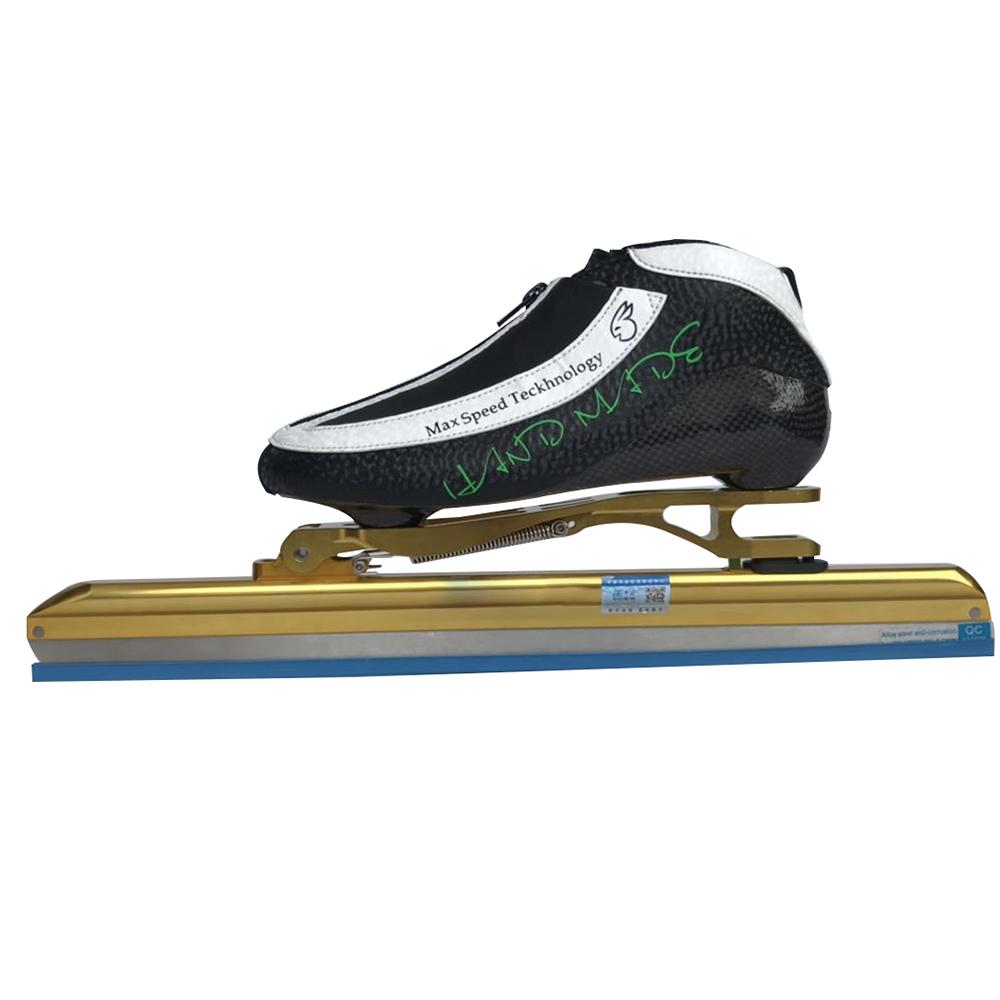 Factory outlet Professional Hand made Clap ice skate shoes ice skate long track
