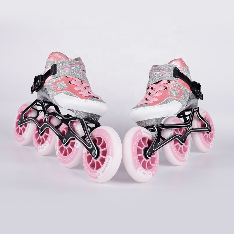 Shoes manufacture Wholesale price big 3 wheel speed skate shoes carbon fiber skates for all