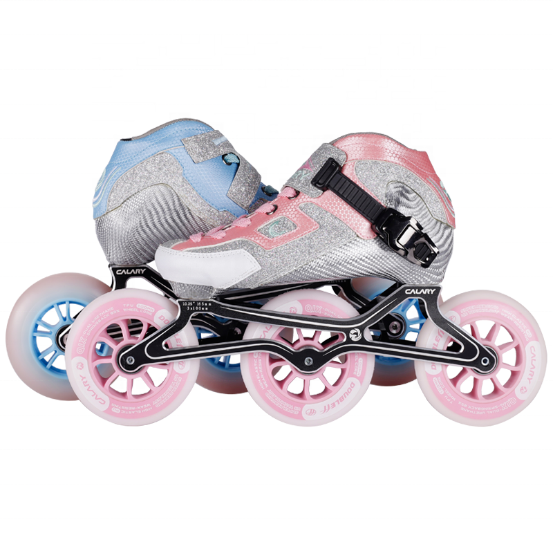 Shoes manufacture Wholesale price big 3 wheel speed skate shoes carbon fiber skates for all