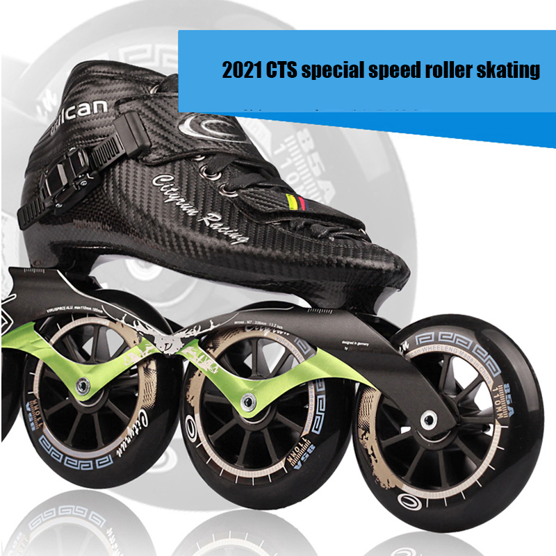 Cheap Slalom ice Skates Neutral Color Inline Speed skate shoes Figure Roller Skates for Adults