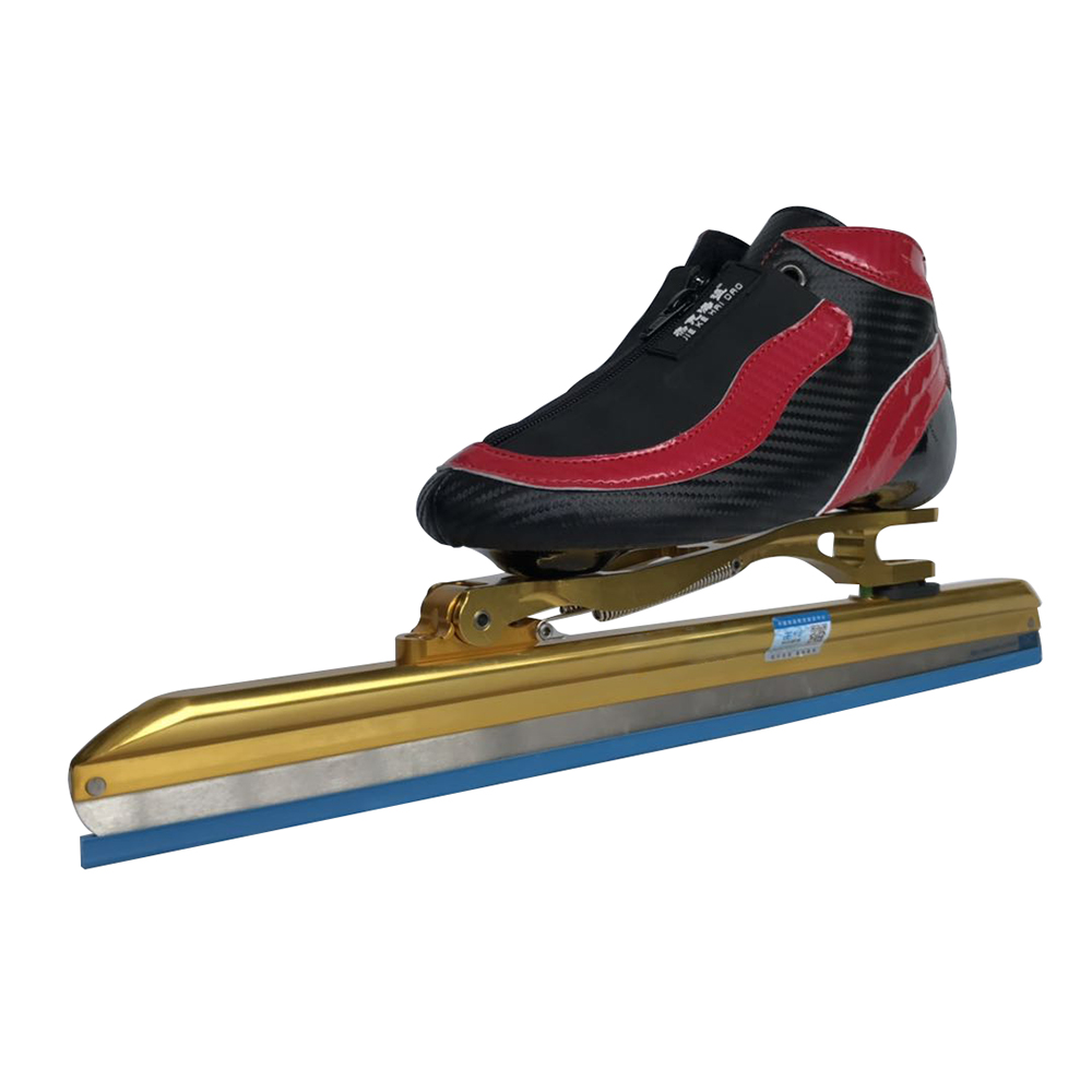 Factory outlet Professional DIY Hand-made long track  red color Clap ice skate shoes