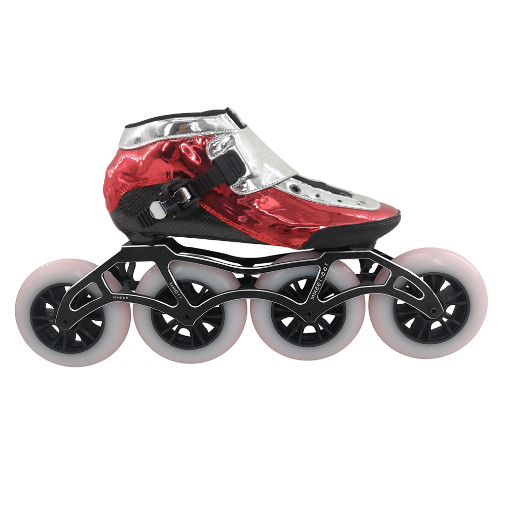 Electroplating design skate Personal design OEM print logo skate shoes inline speed skate