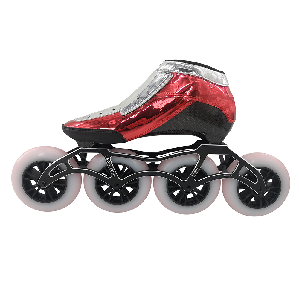 Electroplating design skate Personal design OEM print logo skate shoes inline speed skate