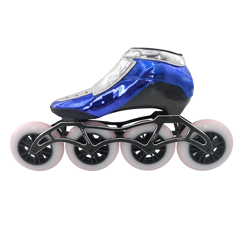 Electroplating design skate Personal design OEM print logo skate shoes inline speed skate