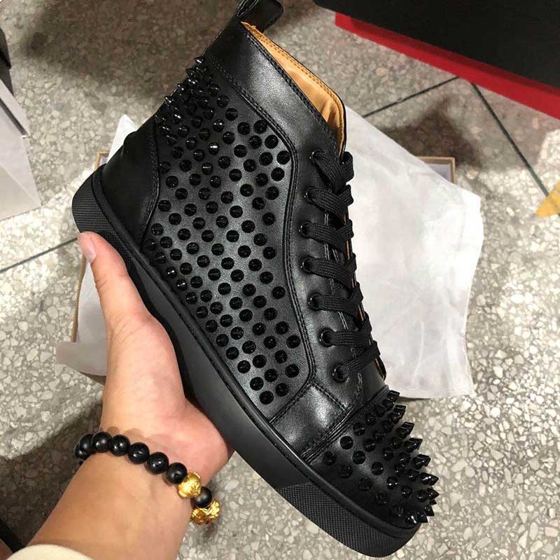 Hot selling wholesale red men shoes genuine leather famous brand for man women Italian luxury brands
