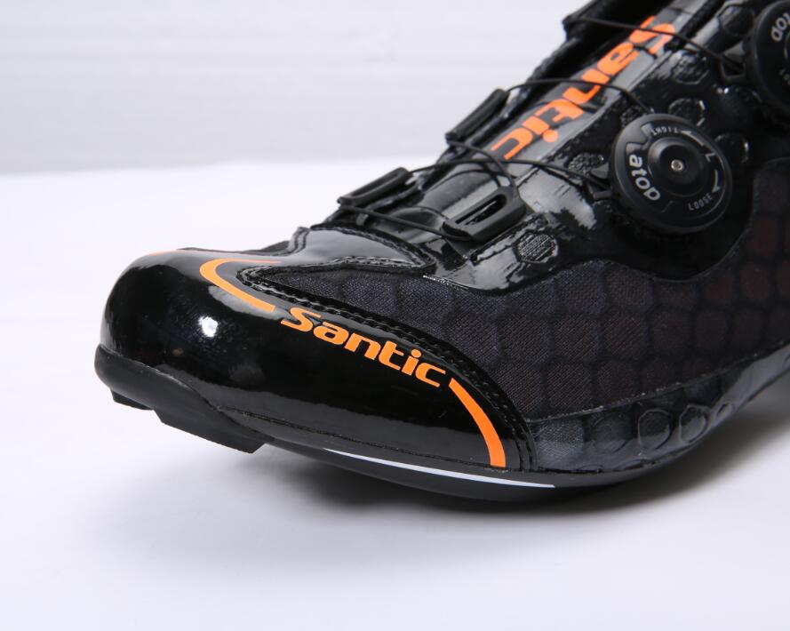 SANTIC Men's Cycling Professional Road Bike Shoes Carbon Fiber Breathable Shoes