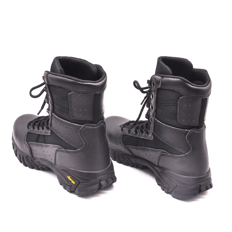 Black Boots Tactical Armi Police Combat High Heel Light Weight Outdoor Hiking Shoes Customized