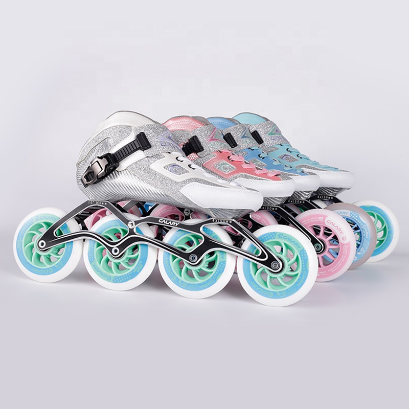 all-carbon shoes, big wheel speed skating, high-end professional adult children's competition shoes,