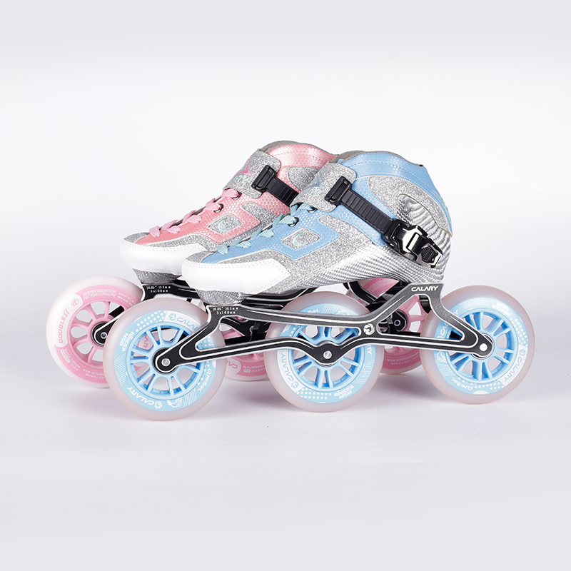 Adjustable kids quad roller skates adult men roller skates Carbon fiber speed skates shoes
