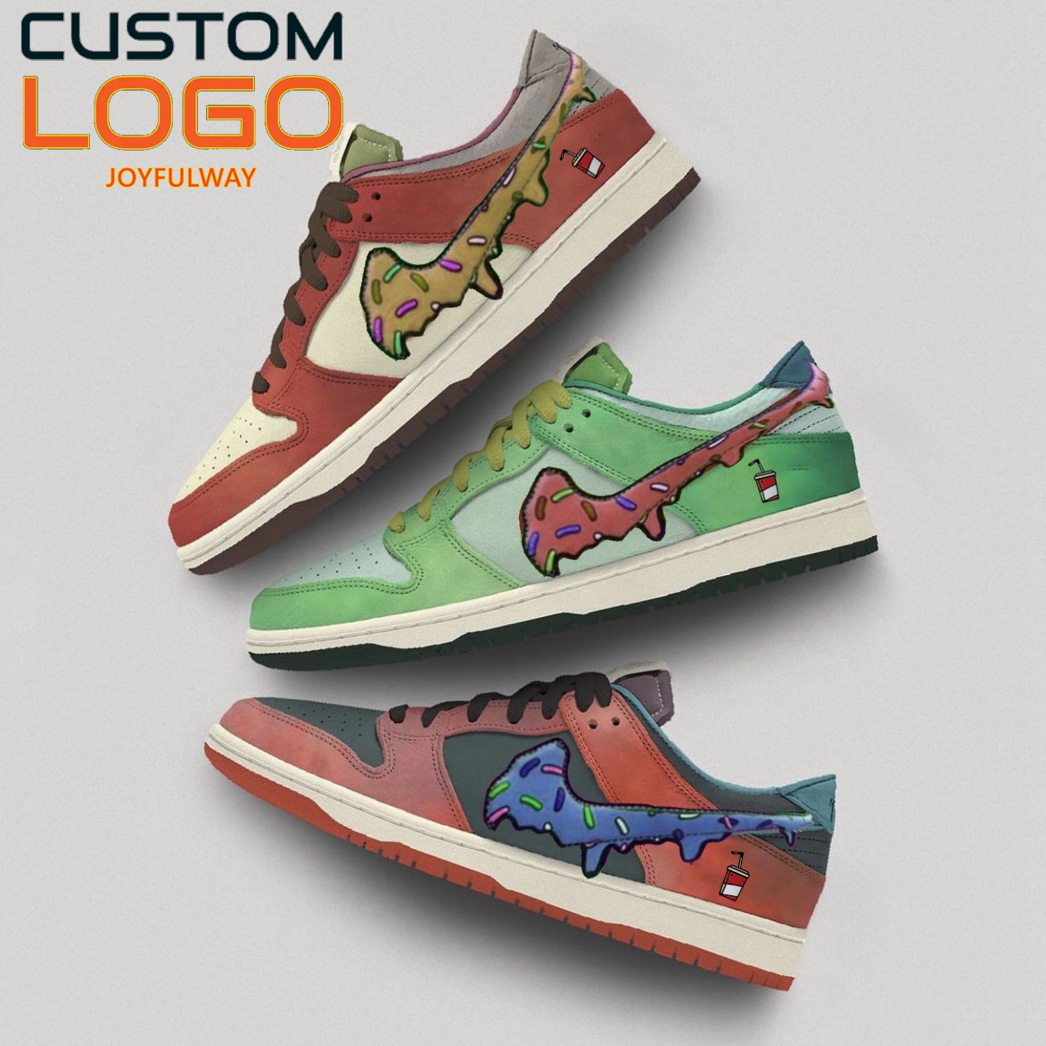 New Custom China OEM Your Logo Embroidery Men Fashion Sneakers Custom SB Dunks Shoes