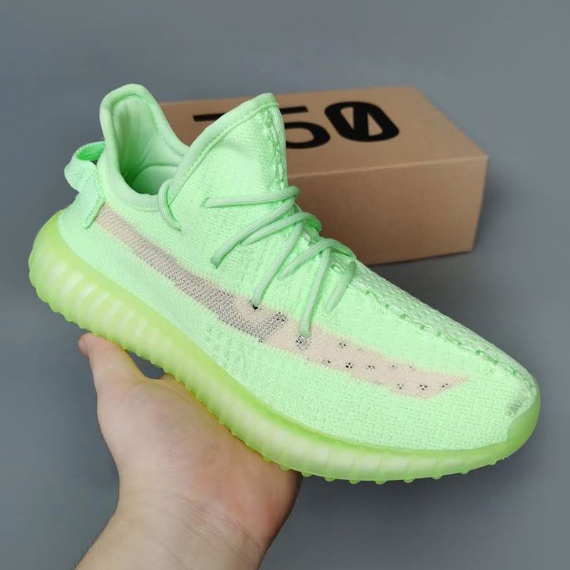 Original  Yeezy 350 Brand Logo Sneakers Men And Women Breathable Jogging Shock Absorption Casual Run