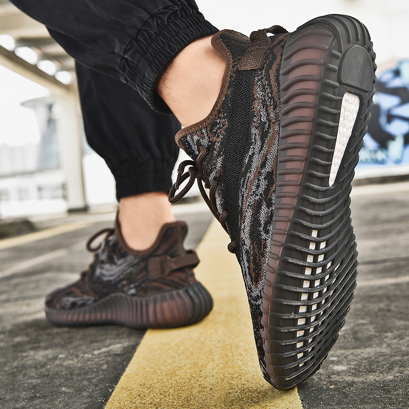 Original  Yeezy 350 Brand Logo Sneakers Men And Women Breathable Jogging Shock Absorption Casual Run