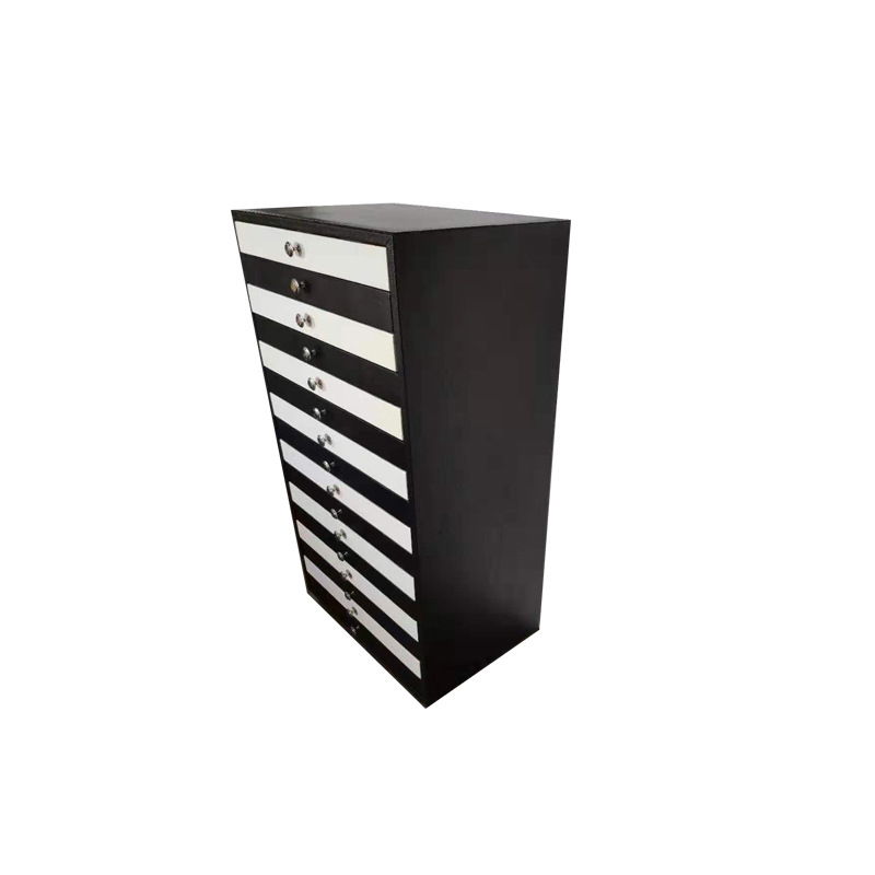 Factory Price  Fashion Black And White PU Leather 288pcs Optical Frames Glasses Display Shelf Cabine