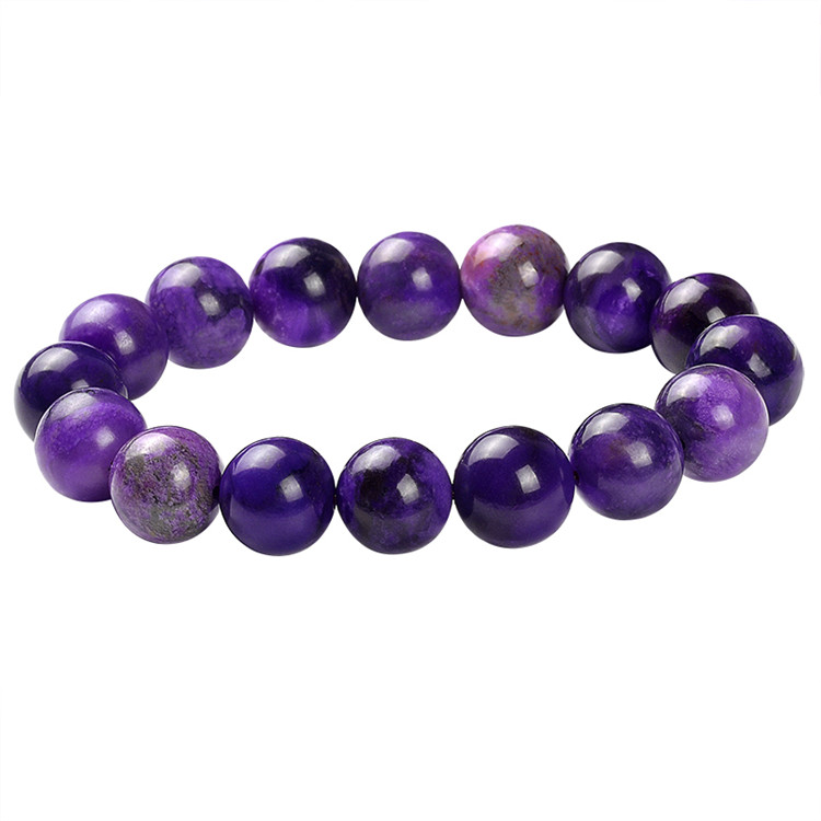 Natural crystal collection royal purple lavulite Sugilite Bracelet Stone Bracelet female jewelry
