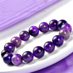 Natural crystal collection royal purple lavulite Sugilite Bracelet Stone Bracelet female jewelry