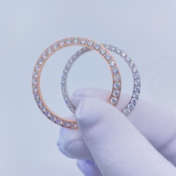 Size 36MM 41MM Luxury Hip Hop Watch Vvs Diamond Moissanite Watch Bezel